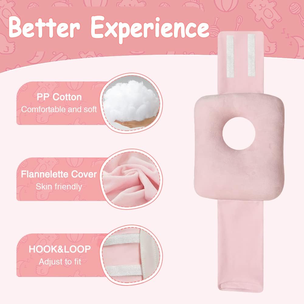 G Tube Tummy Time Pillow Feeding Tube Belt Pads Adjustable Nursing Pillow with a Hole for Supporting Babies Infant Children Kids Protecting Button - Image 3